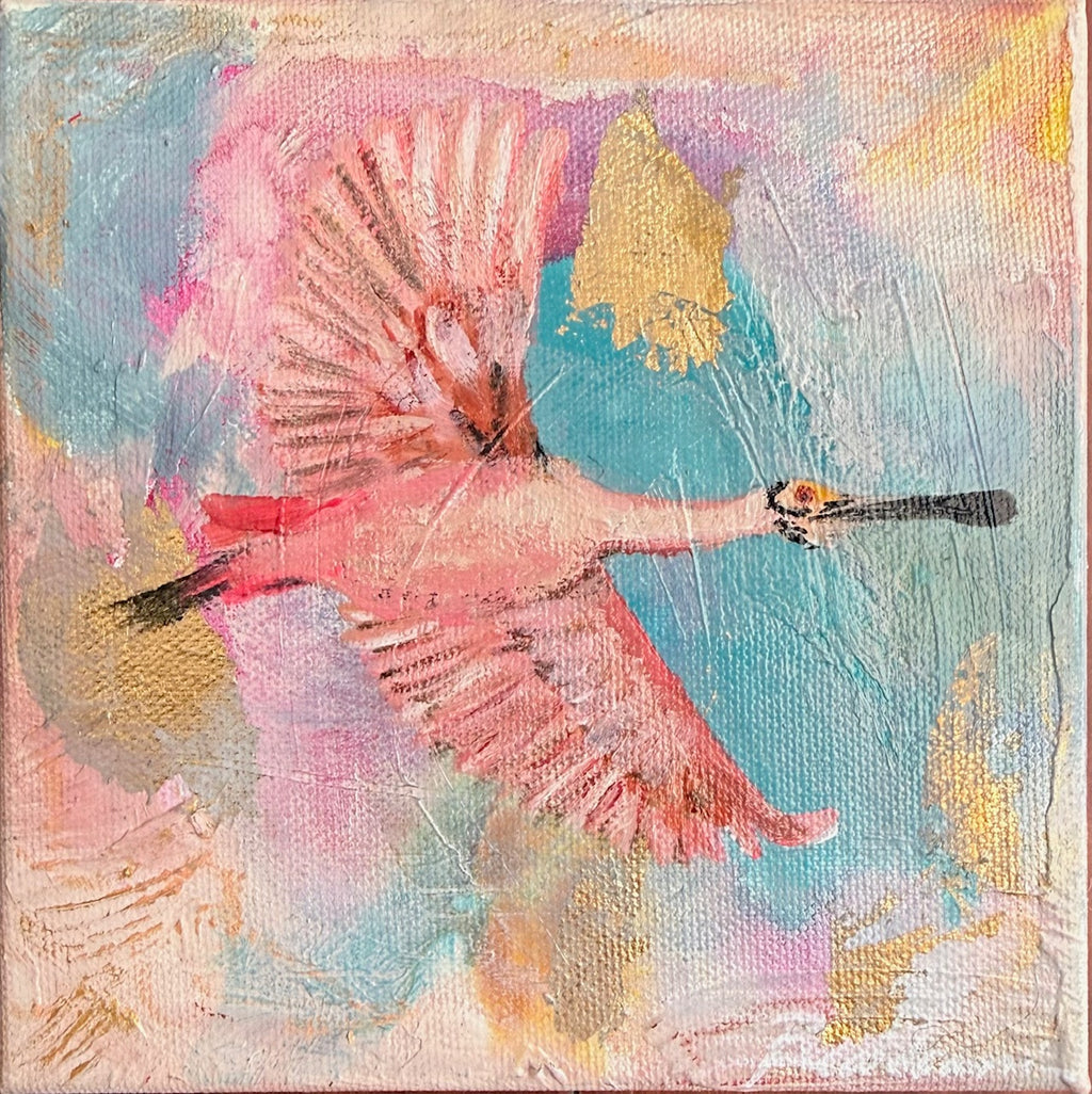 Mini Roseate Spoonbill