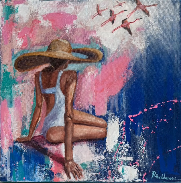 Poolside Reverie - Currently for Sale through ADCFineArt.com