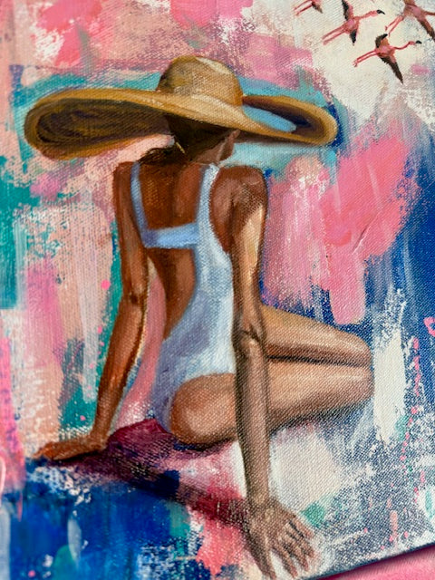 Poolside Reverie - Currently for Sale through ADCFineArt.com